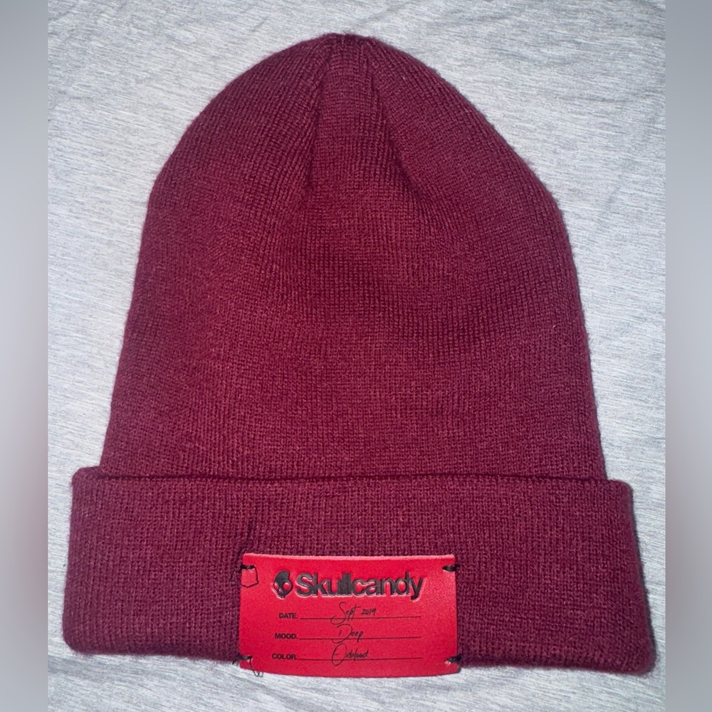 Skullcandy 2019 Limited Release Burgundy Knit Beanie